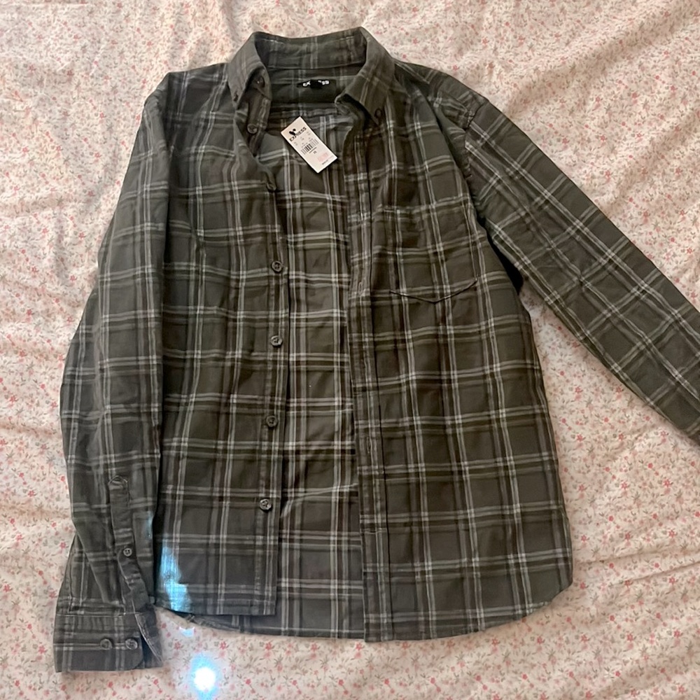 xs Dark Green Express Flannel🖤